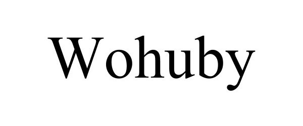 Trademark Logo WOHUBY