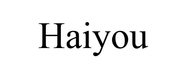 Trademark Logo HAIYOU