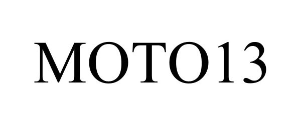 Trademark Logo MOTO13