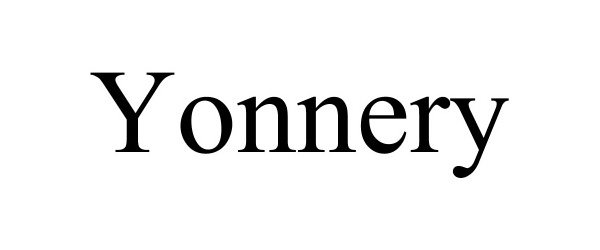 Trademark Logo YONNERY