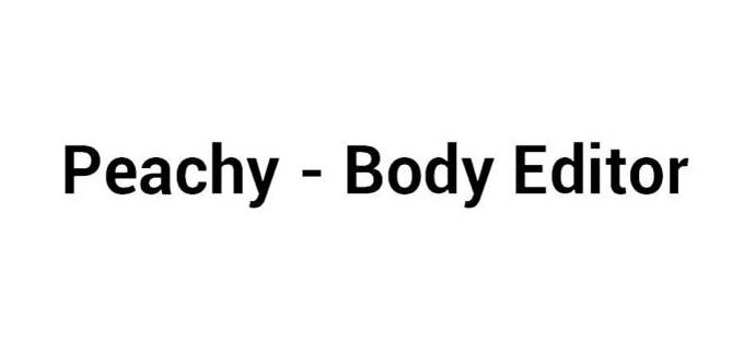 Trademark Logo PEACHY - BODY EDITOR