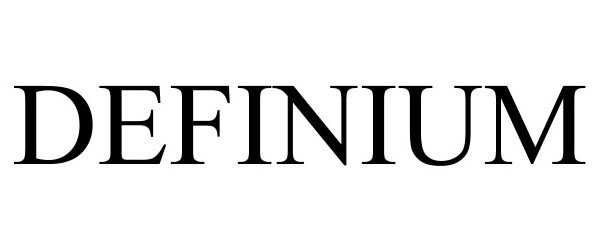Trademark Logo DEFINIUM