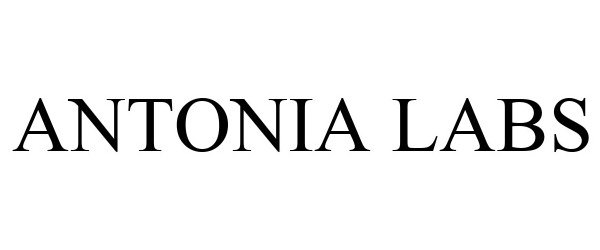 Trademark Logo ANTONIA LABS