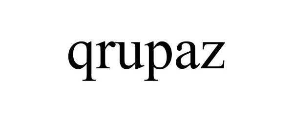 Trademark Logo QRUPAZ