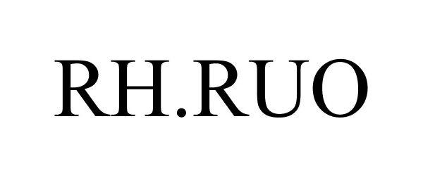 Trademark Logo RH.RUO