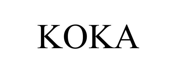 Trademark Logo KOKA