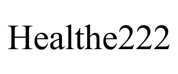 Trademark Logo HEALTHE222