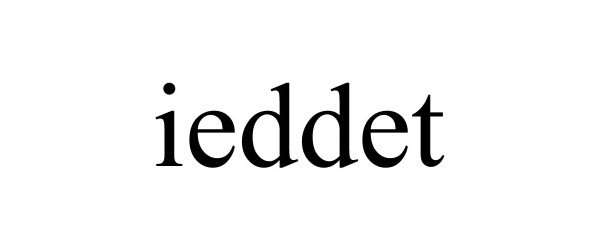 Trademark Logo IEDDET