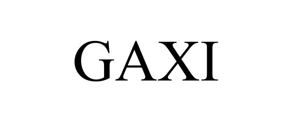 Trademark Logo GAXI