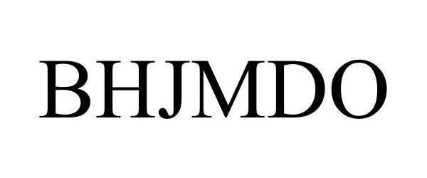 Trademark Logo BHJMDO