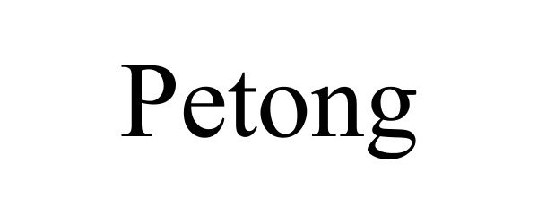 Trademark Logo PETONG