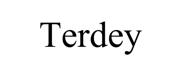 Trademark Logo TERDEY