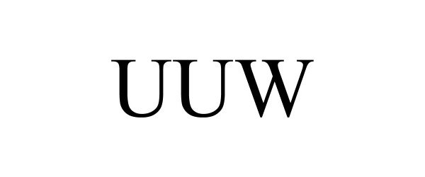 Trademark Logo UUW