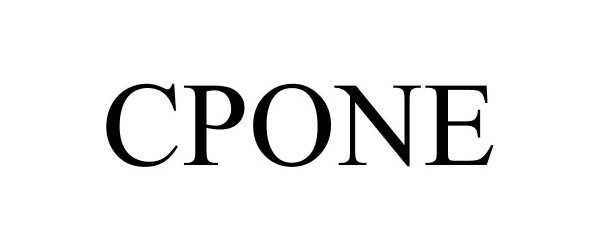 Trademark Logo CPONE