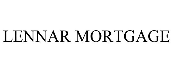 Trademark Logo LENNAR MORTGAGE