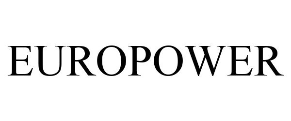 Trademark Logo EUROPOWER