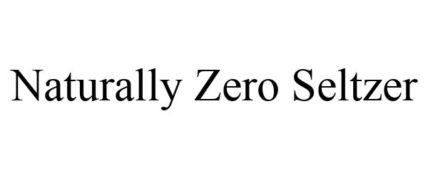  NATURALLY ZERO SELTZER