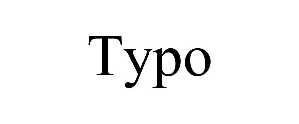 Trademark Logo TYPO