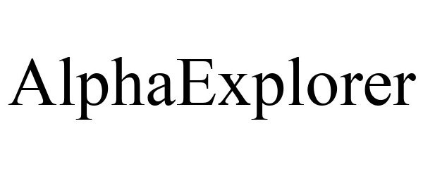  ALPHAEXPLORER