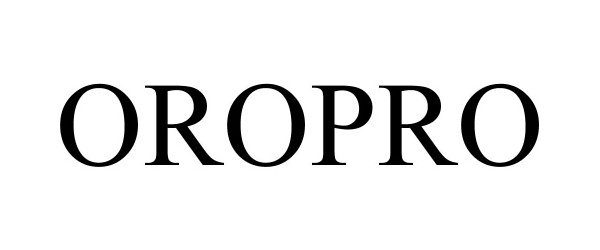 Trademark Logo OROPRO