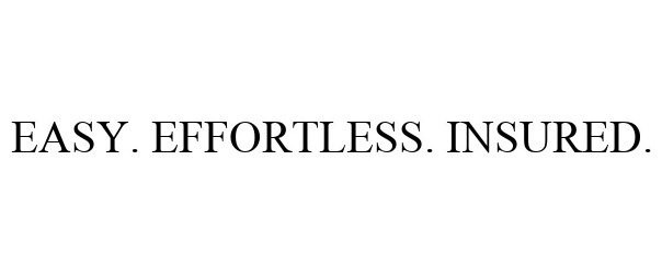  EASY. EFFORTLESS. INSURED.