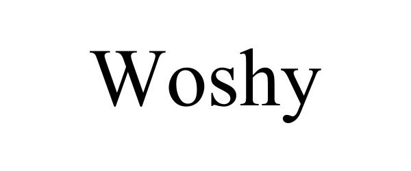 Trademark Logo WOSHY