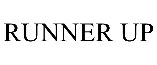 Trademark Logo RUNNER UP