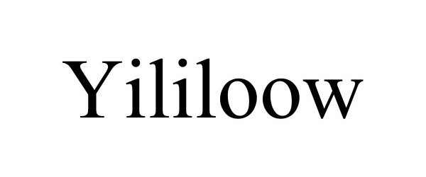 Trademark Logo YILILOOW