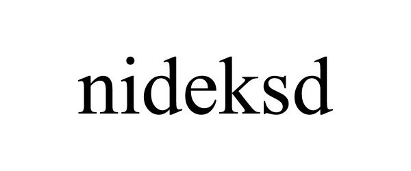 Trademark Logo NIDEKSD