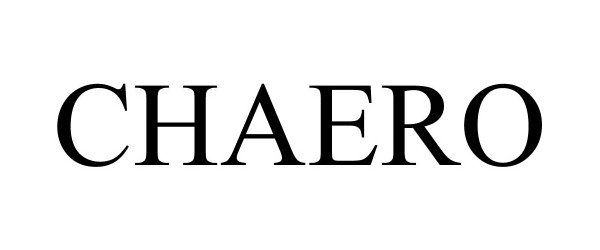 Trademark Logo CHAERO