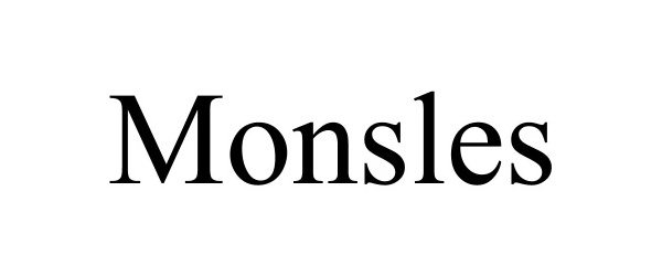 Trademark Logo MONSLES