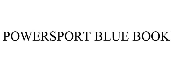  POWERSPORT BLUE BOOK