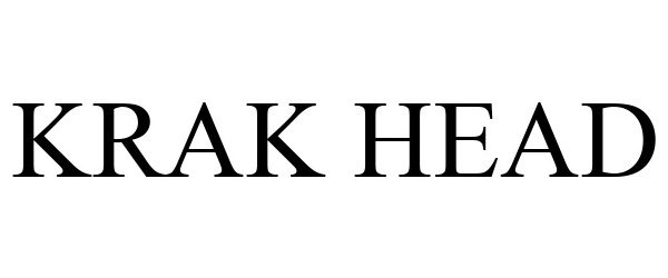 Trademark Logo KRAK HEAD
