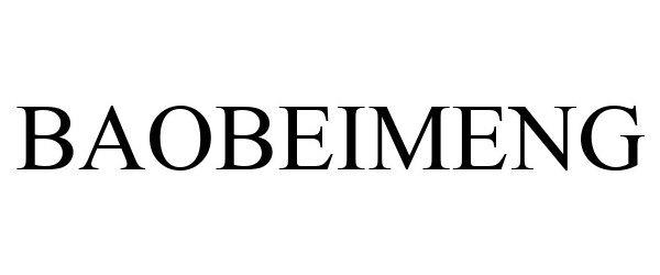 Trademark Logo BAOBEIMENG