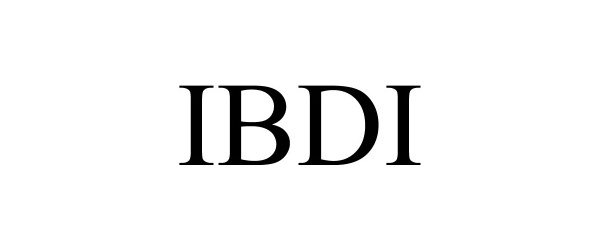 Trademark Logo IBDI