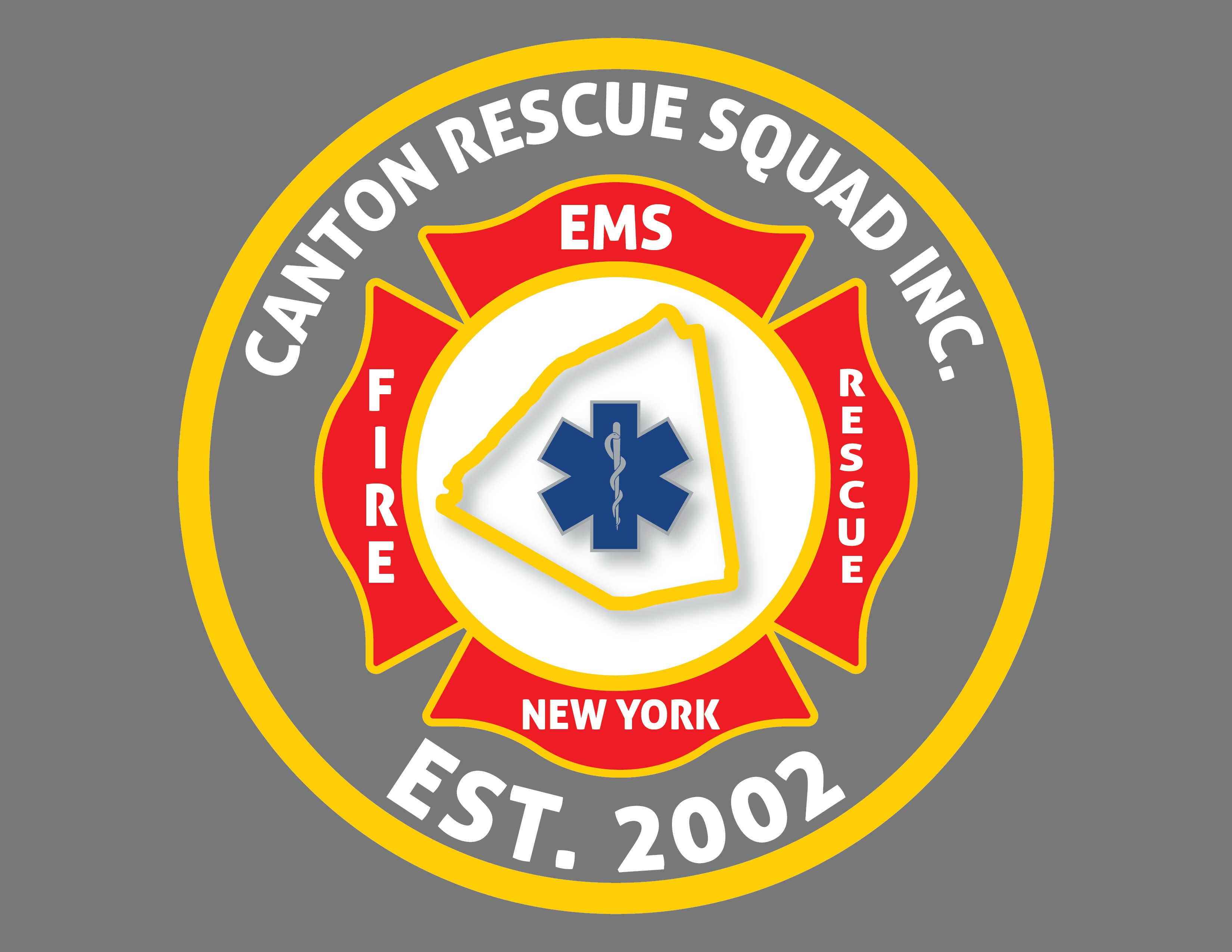  CANTON RESCUE SQUAD INC., EST. 2002, NEW YORK, FIRE, EMS, RESCUE