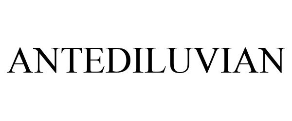 Trademark Logo ANTEDILUVIAN