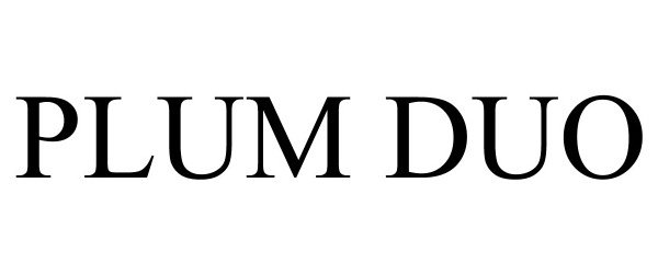 Trademark Logo PLUM DUO