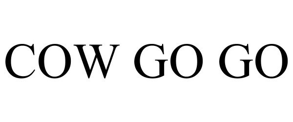 Trademark Logo COW GO GO