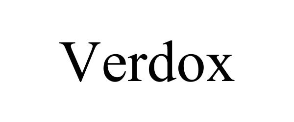 Trademark Logo VERDOX