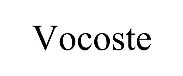 Trademark Logo VOCOSTE