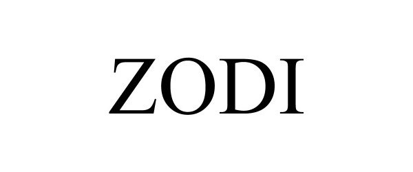 Trademark Logo ZODI