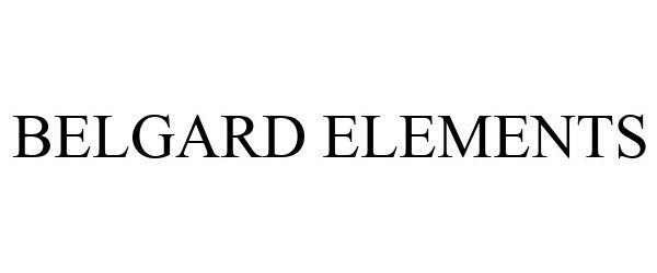  BELGARD ELEMENTS