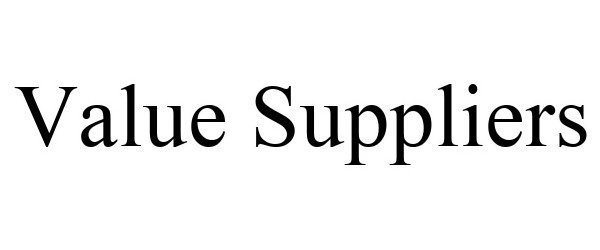 Trademark Logo VALUE SUPPLIERS