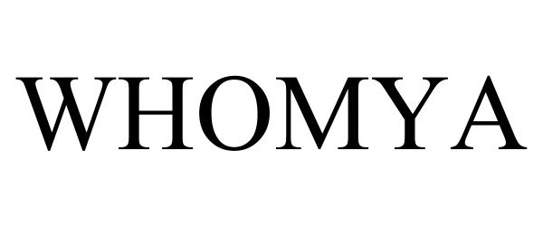 Trademark Logo WHOMYA