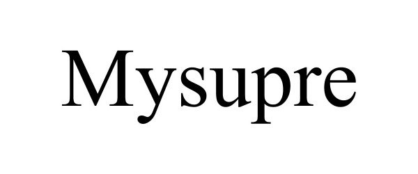 Trademark Logo MYSUPRE