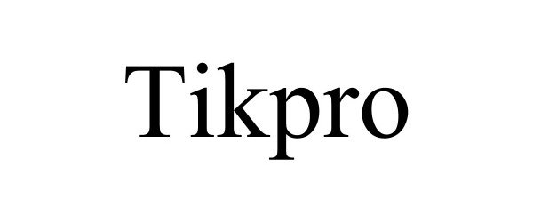 Trademark Logo TIKPRO