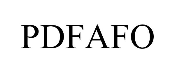 Trademark Logo PDFAFO