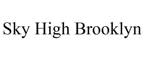 Trademark Logo SKY HIGH BROOKLYN