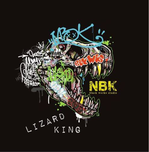 Trademark Logo NBK LIZARD KING BLACK WORKS STUDIO